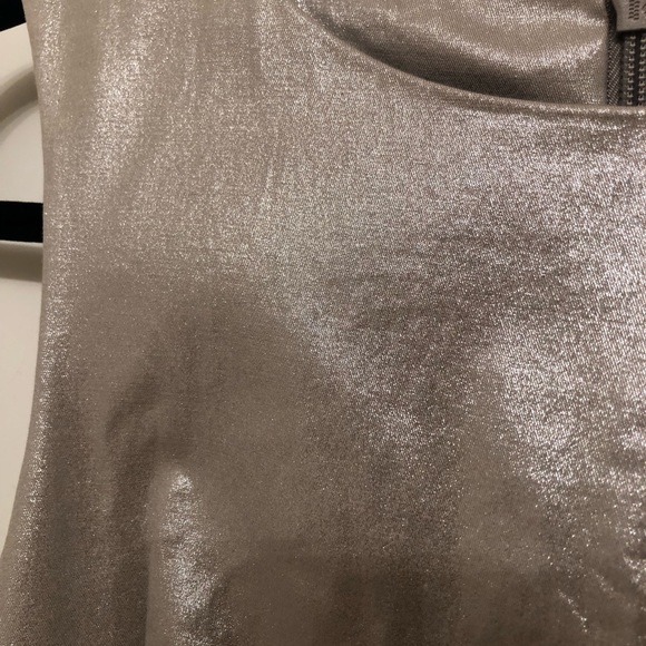 NWT French Connection Silver Pencil Dress 4 - Picture 7 of 7